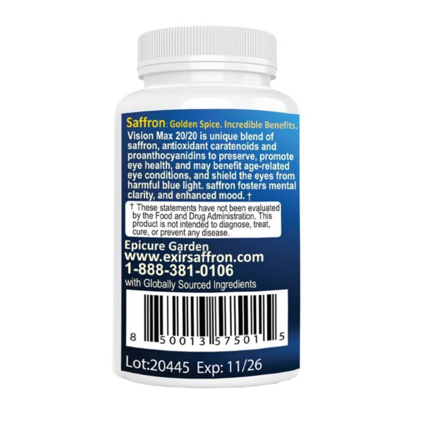 EXIR Eye Supplement sello de calidad