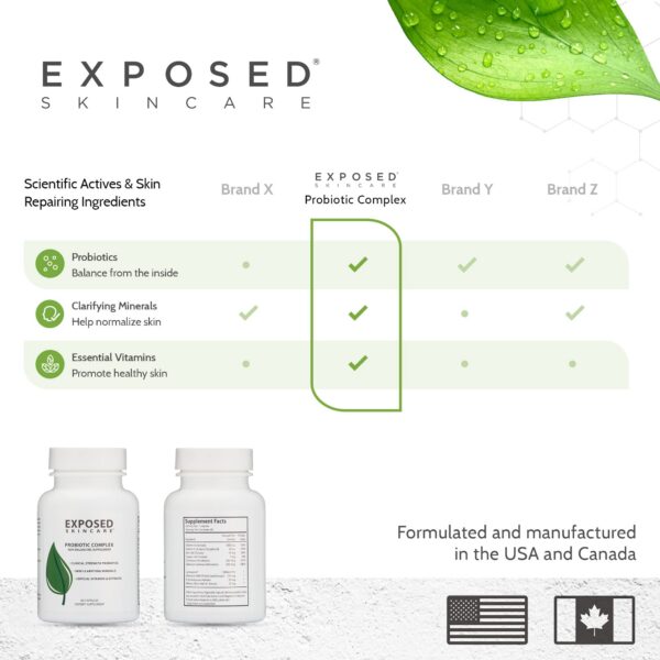 Exposed Skin Care fórmula probiótica vegana para cuidado de piel