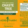 Extracto líquido Árbol Casto Herb Pharm ingredientes naturales