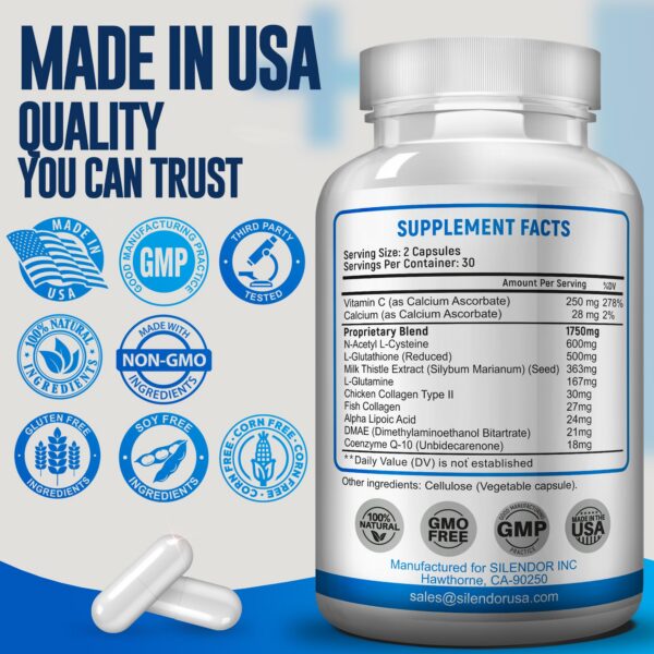 Extracto de cardo mariano en suplemento NAC avanzado