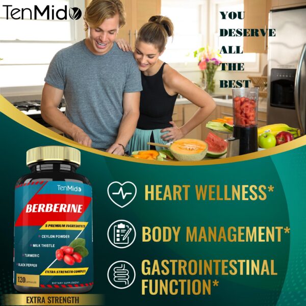 Extracto concentrado de berberina Tenmido para salud óptima