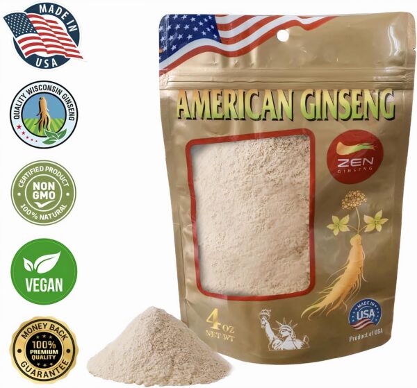 Extracto ginseng americano puro Zen en 4 oz