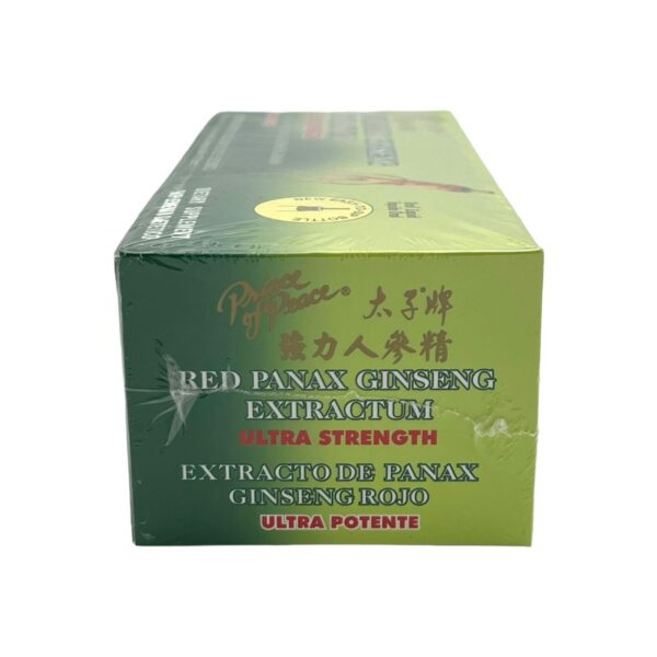 Extracto ginseng panax rojo viales suplemento energía