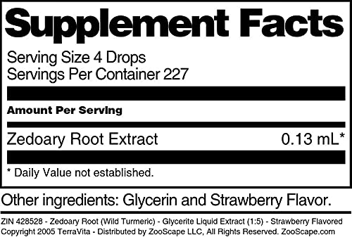 extracto glicerito sabor fresa raíz zedoaria