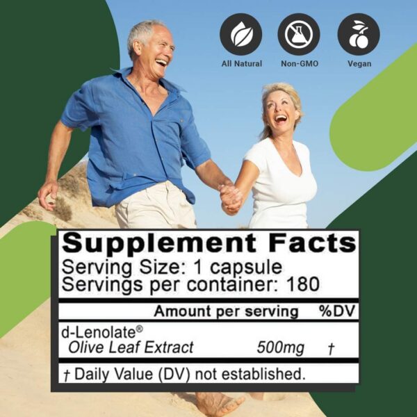 Extracto hoja de olivo 500mg cápsulas sin OGM