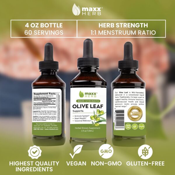 Extracto hoja de olivo Maxx Herb 240 dosis 4 oz
