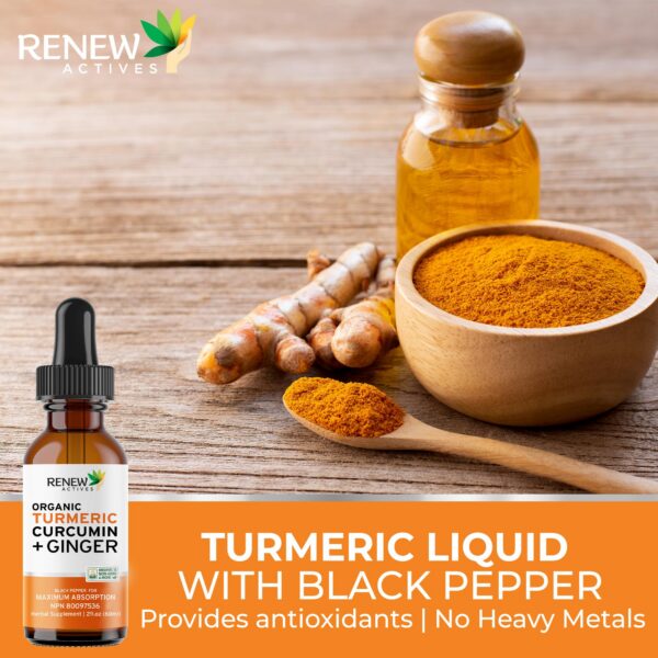 Extracto líquido antiinflamatorio Renew Actives cúrcuma