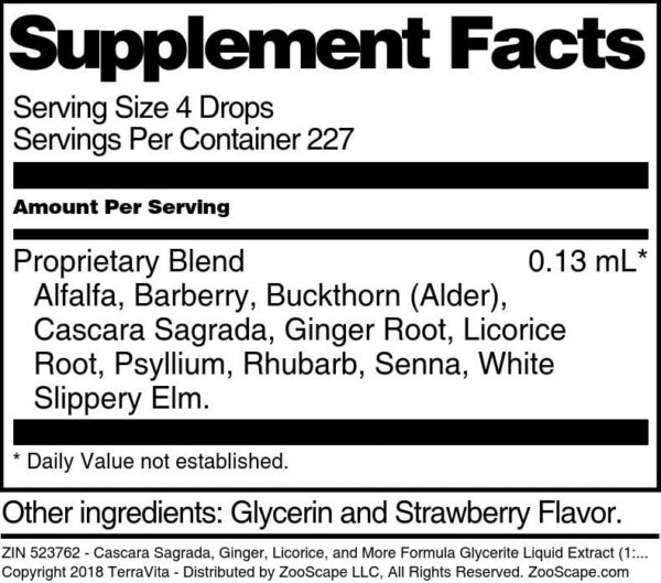 Extracto líquido cascara sagrada jengibre 1 onza TerraVita
