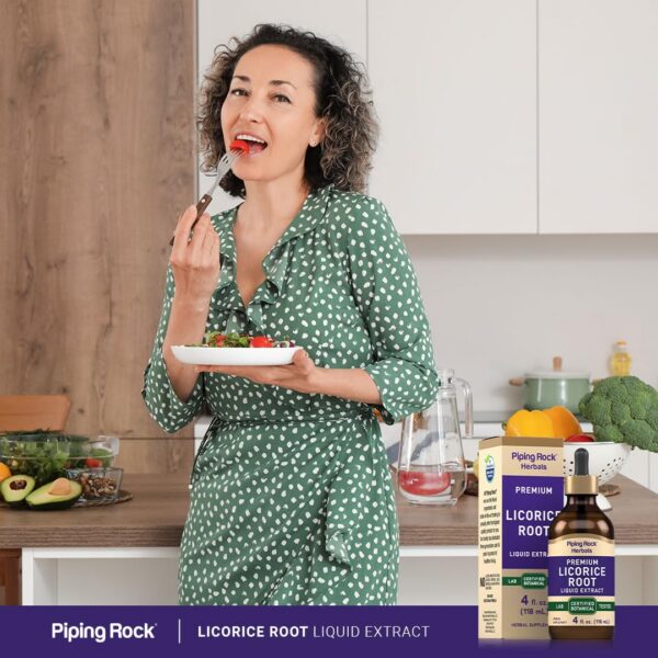 Extracto líquido herbal raíz regaliz Piping Rock 118 ml