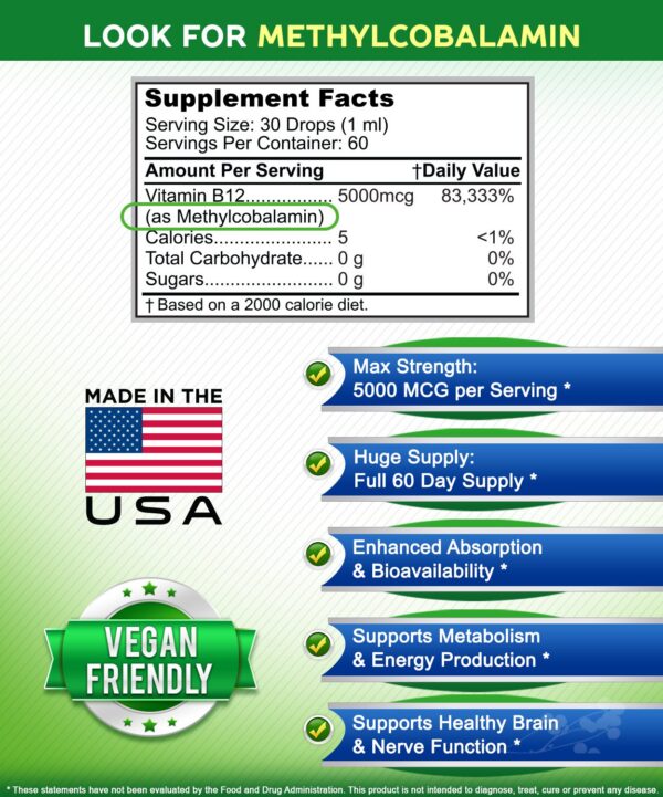 Version 1.0.0 Extracto líquido vitamina B12 5000mcg metilcobalamina