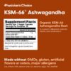 Extracto natural Ashwagandha para recuperación y manejo de estrés