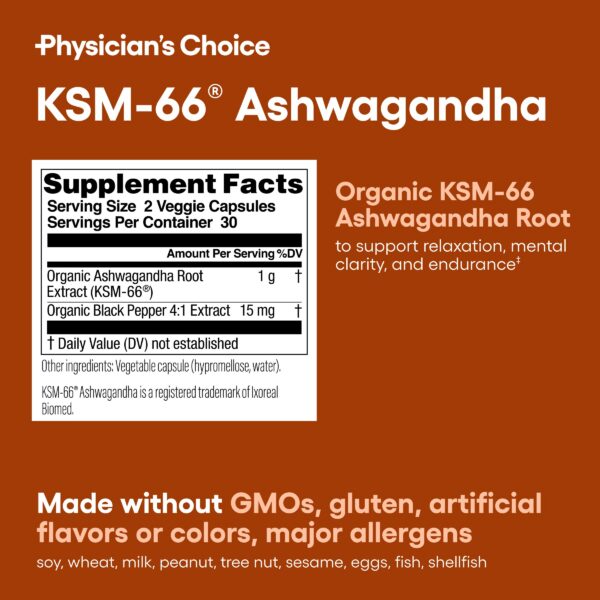 Extracto natural Ashwagandha para recuperación y manejo de estrés