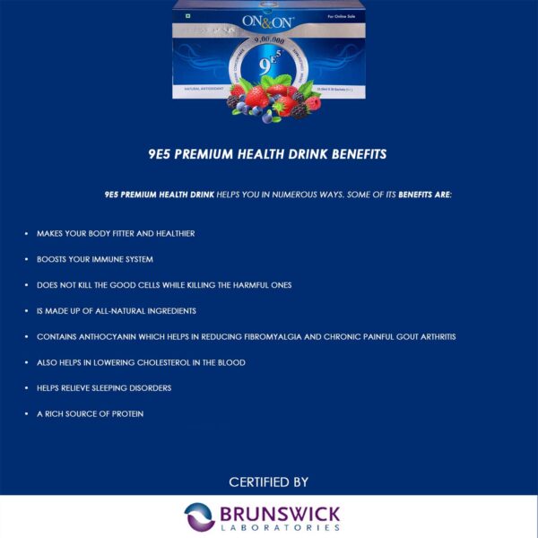 Version 1.0.0 Extracto natural ON & ON 9E5 para bebida saludable y energética