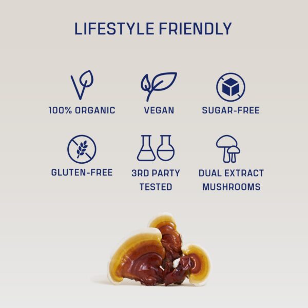 Extracto puro de hongo Reishi para apoyo inmunológico