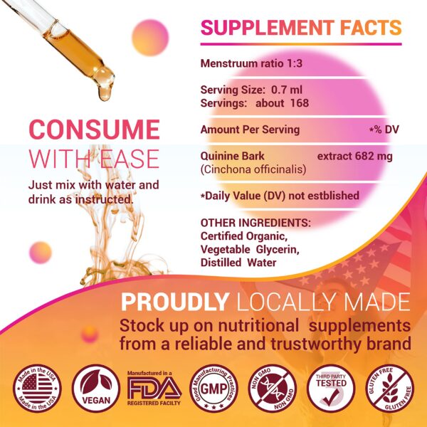 Extracto puro y orgánico de corteza de cinchona para uso diario