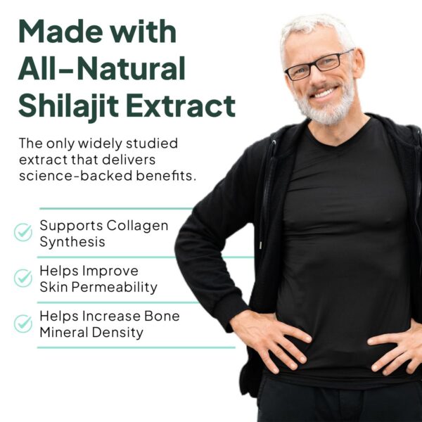 Extracto puro de shilajit en cápsulas Organics Ocean