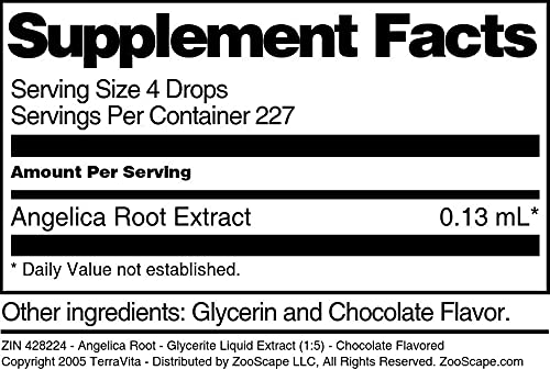 Extracto raíz angélica sabor chocolate 1 fl oz Terravita