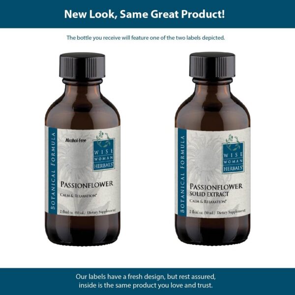 Extracto sólido de flor de la pasión 2 oz complemento natural Wise Woman Herbals