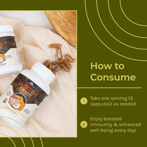 Extractos puros de melena de león, reishi y chaga en cápsulas