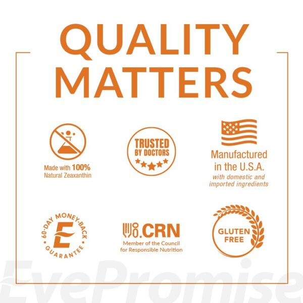 Etiqueta frontal EyePromise vitamina para ojos naturales