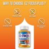 Frasco y etiqueta de Ez-Focus Omega 3