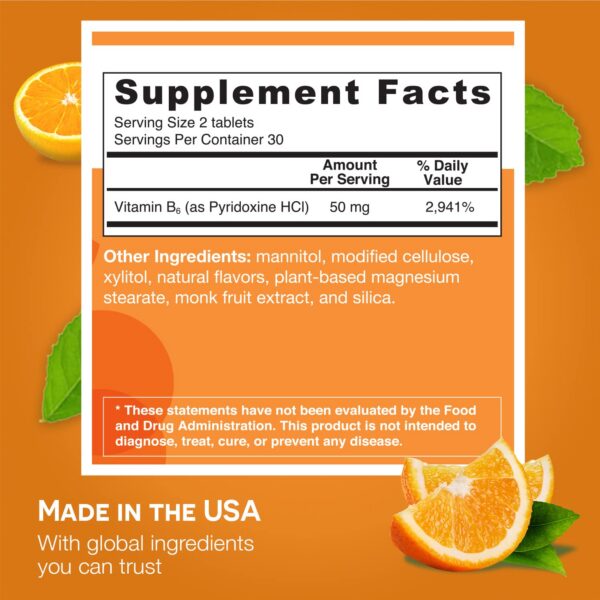 EZ Melts Vitamina B6 caja lateral