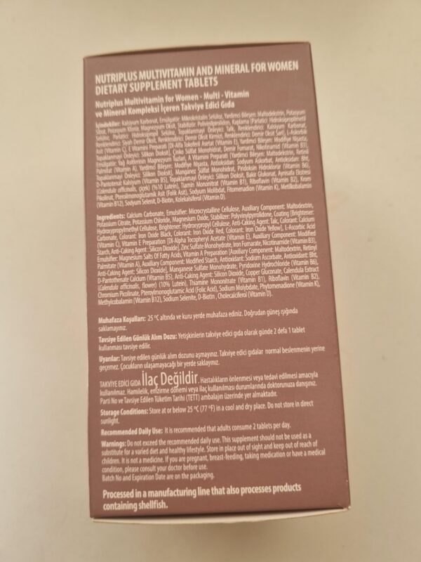 Version 1.0.0 Vitaminas diarias en gelatina FARMASi nutriplus ciclo salud femenina