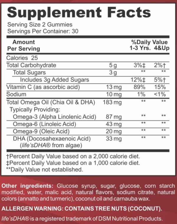 Gomitas para niños en empaque