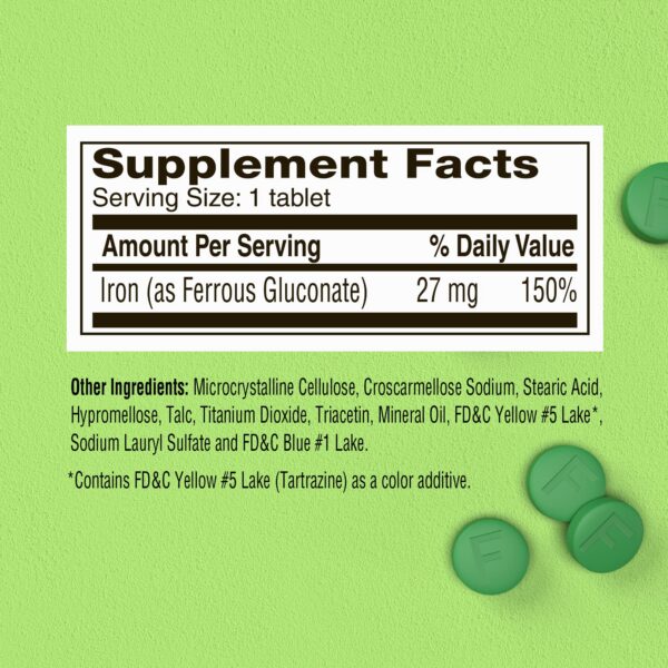 Conjunto de tabletas Fergon en blister