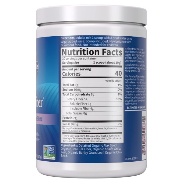 Version 1.0.0 fibra detox para limpieza interna Garden of Life mezcla detoxifiber