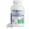 Fibra prebiótica inulina con probiótico para salud intestinal