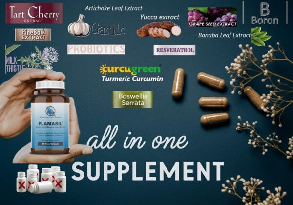Flamasil combinado con ingredientes bioenhanced para articulaciones