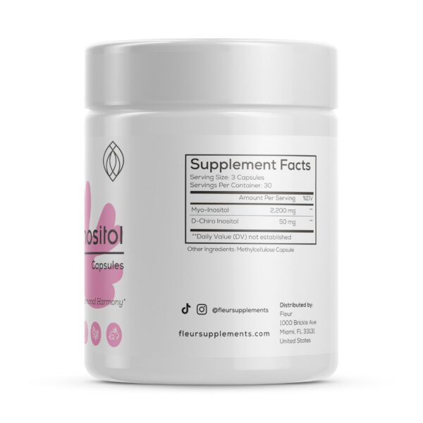 FLEUR inositol cápsulas para mujer función ovárica y equilibrio natural