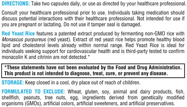Version 1.0.0 Fondo caja suplemento XYMOGEN levadura roja salud corazón