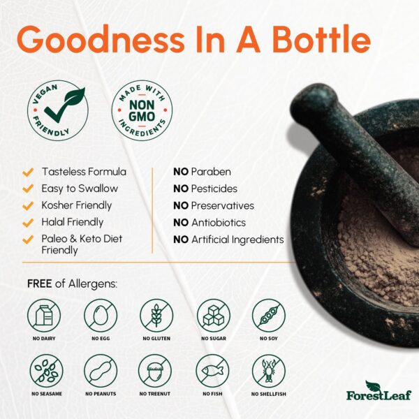 Version 1.0.0 Lista de ingredientes ForestLeaf Quercetina Bromelina