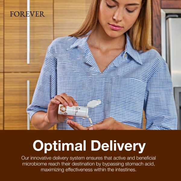 Version 1.0.0 Forever Living probiótico con cepas sinérgicas para salud intestinal