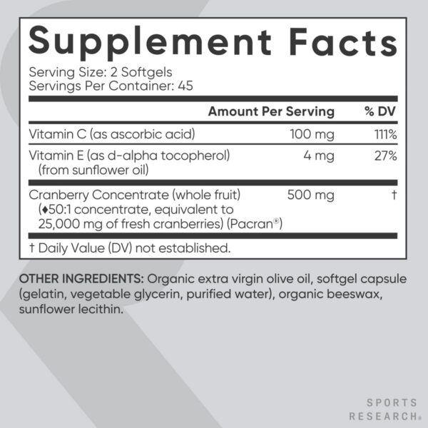 Fórmula avanzada Sports Research complejo arándano vitaminas