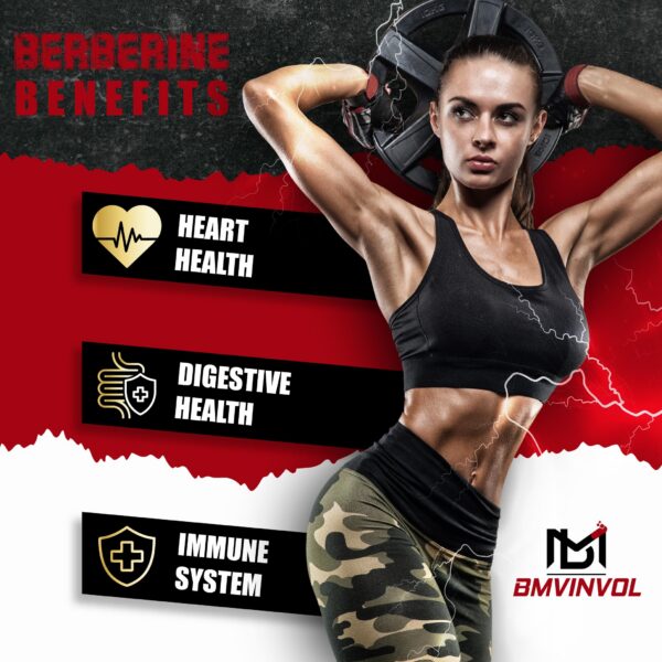 Frascos de Berberina HCl con ingredientes naturales para salud