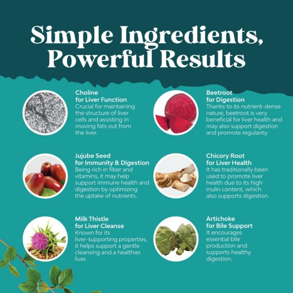 Fórmula detox avanzada para hígado con hierbas de Natures Craft