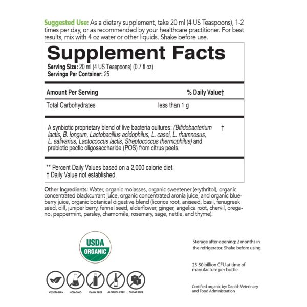 Version 1.0.0 Fórmula profesional Dr. Isaac Eliaz probiótico líquido fermentado ecoProbiotic