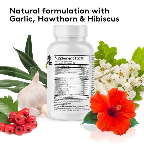 Fórmula natural para presión con espino y hibisco