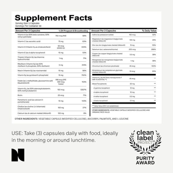 Version 1.0.0 Fórmula Needed vitaminas y minerales para mujeres