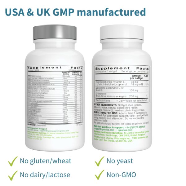 Version 1.0.0 Fórmula prenatal avanzada con vitaminas B metiladas y minerales