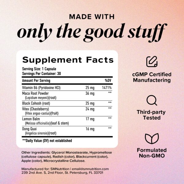 Formulación refinada para salud hormonal femenina