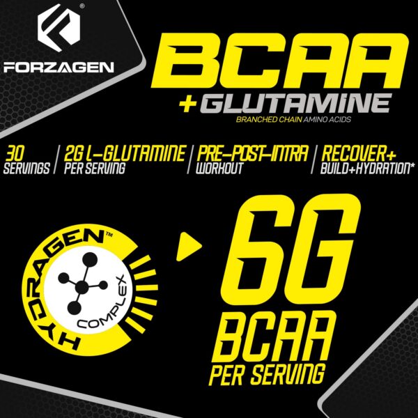 Envase de BCAA con energía de Forzagen