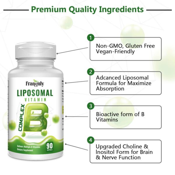 Version 1.0.0 Cápsulas blandas Franguly vitaminas B para energía y salud