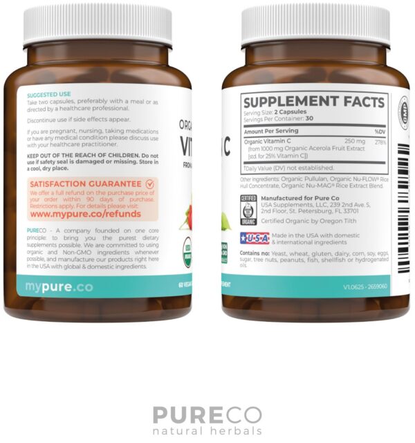 Frasco con etiqueta y cápsulas visibles