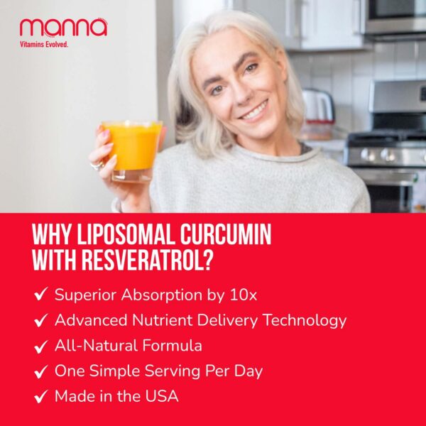 frasco 7.1 fl oz curcumina resveratrol Manna Vitamins