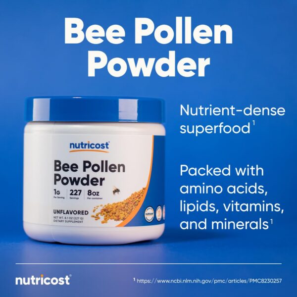 Frasco de 8 oz Polen Abeja Nutricost