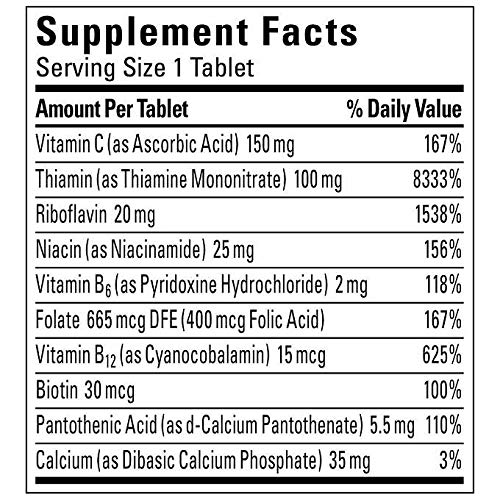 Frasco con etiqueta Nature Made B-Complex